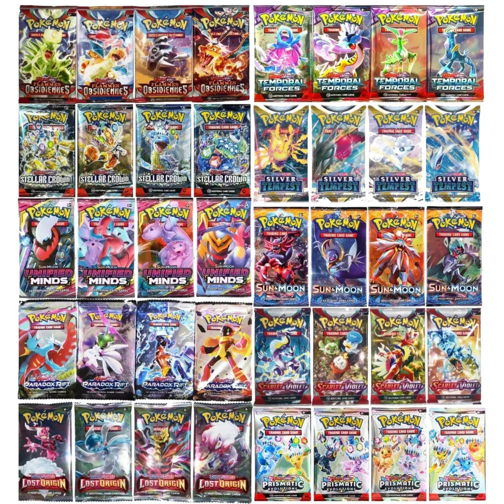 10 Pokémon Card Packs, Bright Stars,151 Prismatic Evolutions