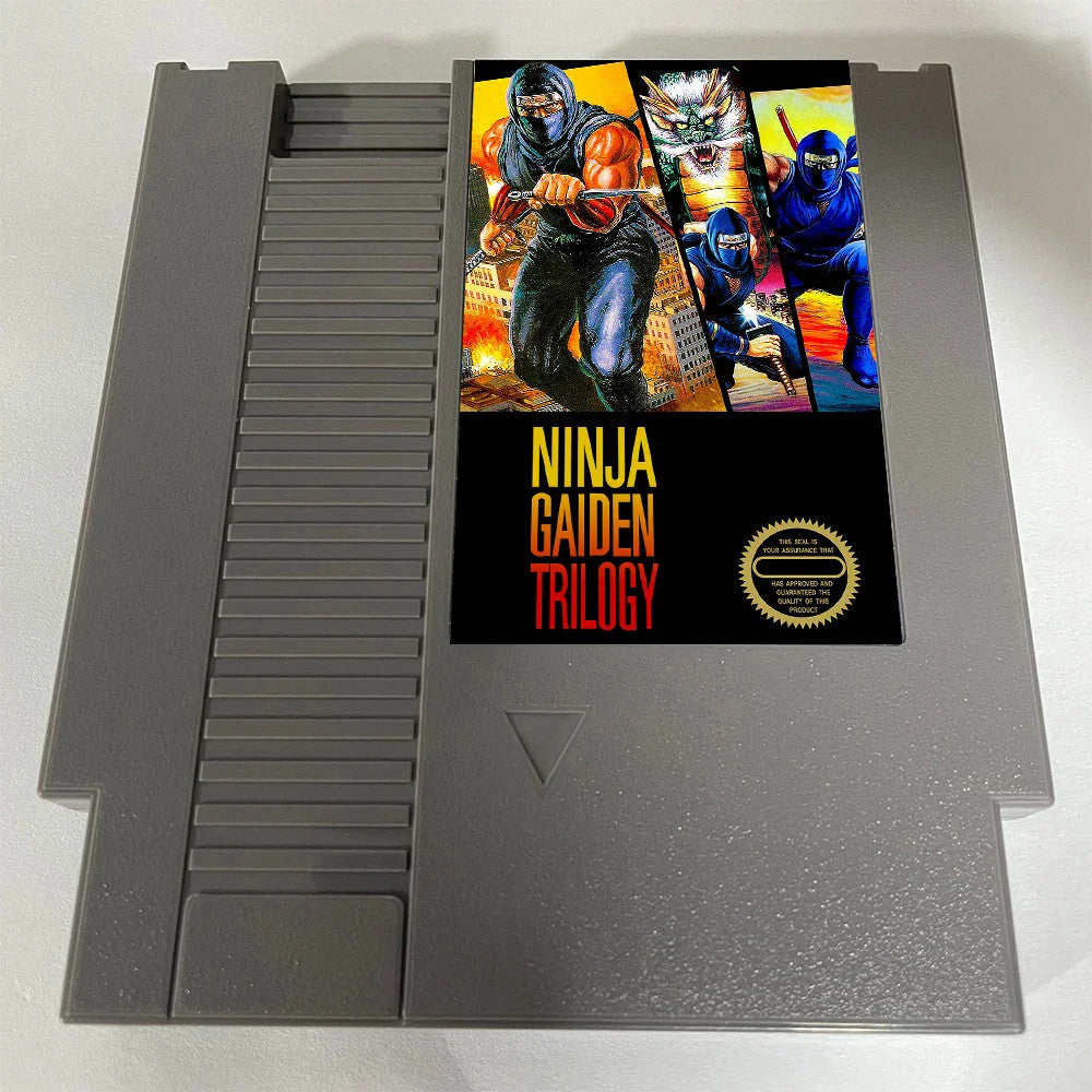 NinjaGaidenTrilogy - 72 pins 8 bit Game Cartridge for NES Game Console