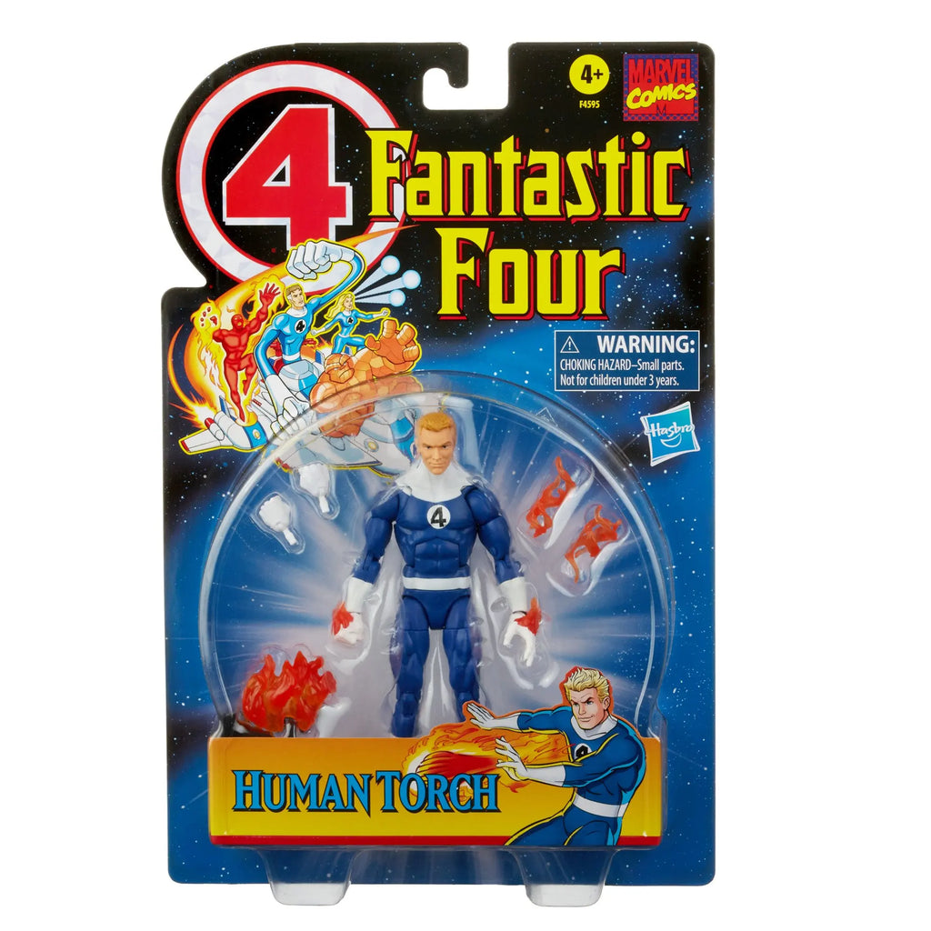 Marvel Legends Fantastic Four Retro Wave The Thing Invicible Woman Mr Fantastic Human Torch Psycho Man 6"Action Figure