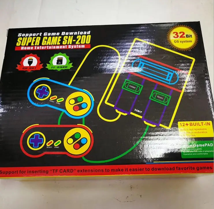 HD Game Console with TF Card Slot for Snes/Sega MD Support Save & Load with 128 Games For Snes