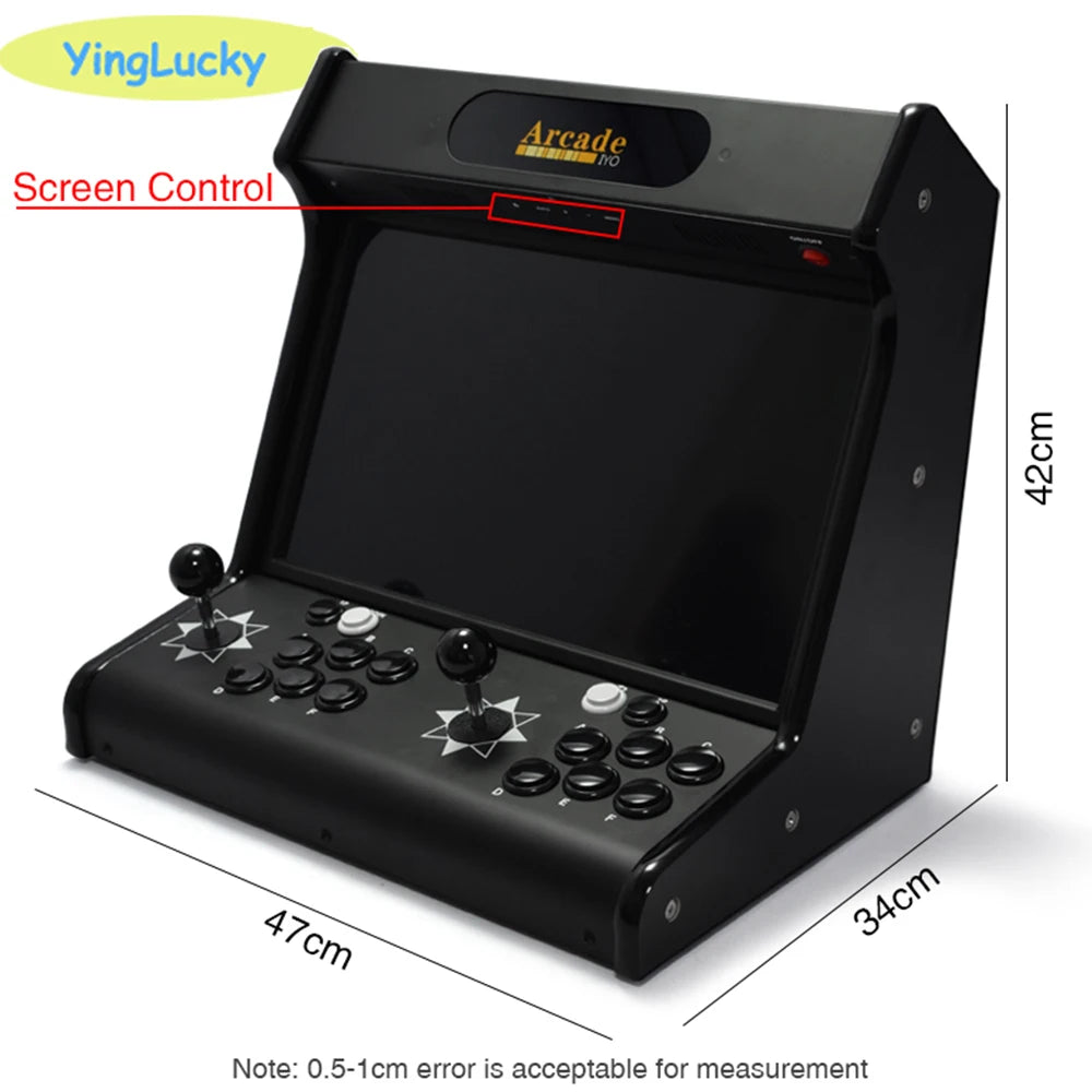 3D Pandora arcade WiFi 10000 Games 18.5 Arcade Cabinet Machine 2 Players Joystick Button with Coin Slooter Arcade Console Bartop