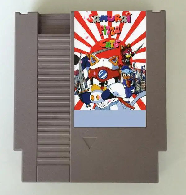 Samurai Pizza Cats Game Cartridge for NES/FC Console