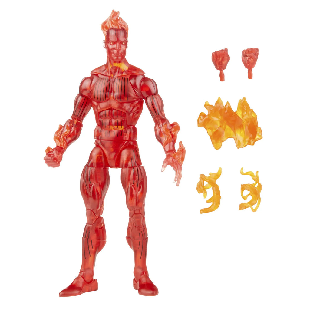 Marvel Legends Fantastic Four Retro Wave The Thing Invicible Woman Mr Fantastic Human Torch Psycho Man 6"Action Figure