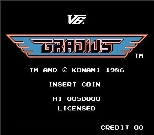 VS. Gradius Game Cartridge for NES/FC Console