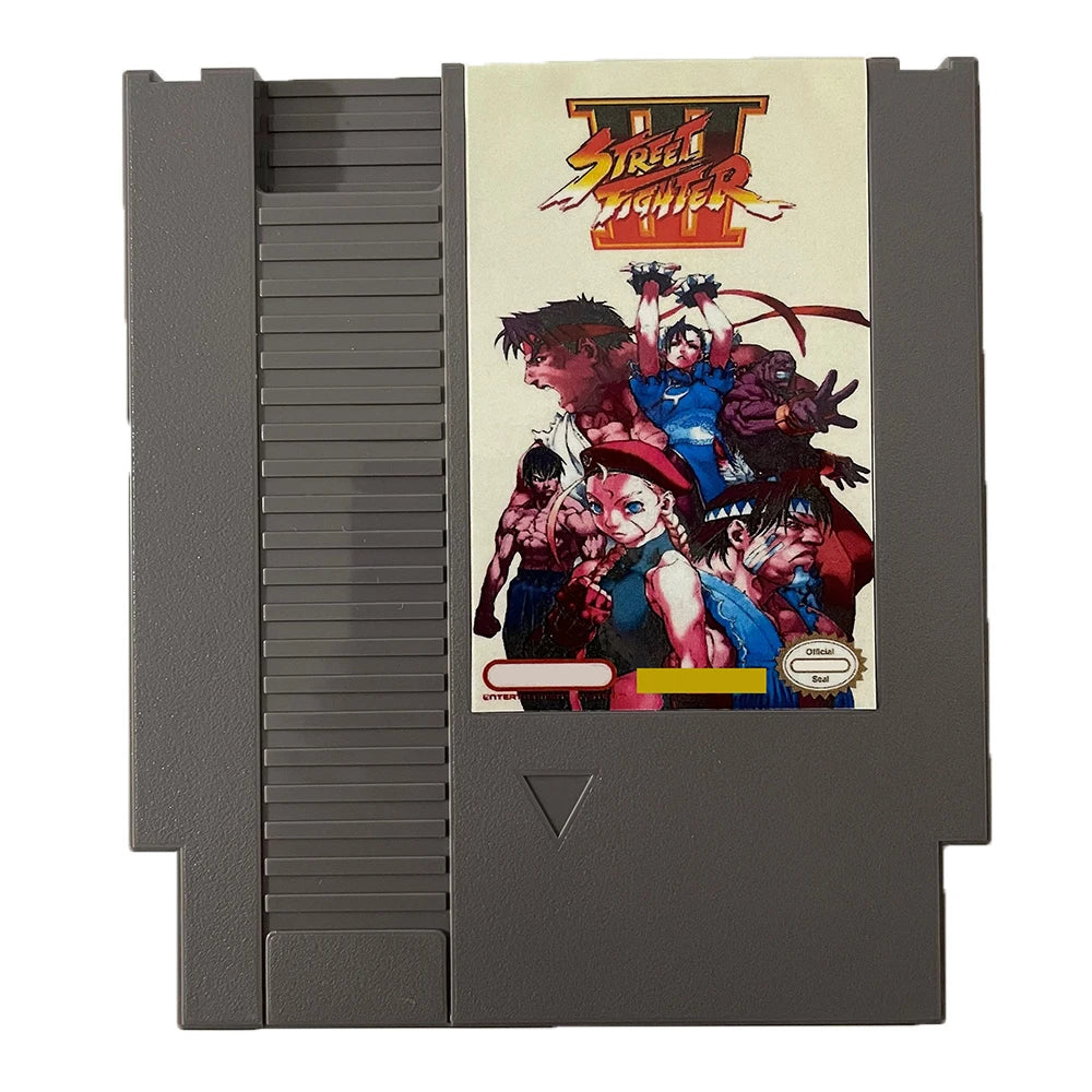 Street Fighter III - 8 BIT NES Game Cartridge