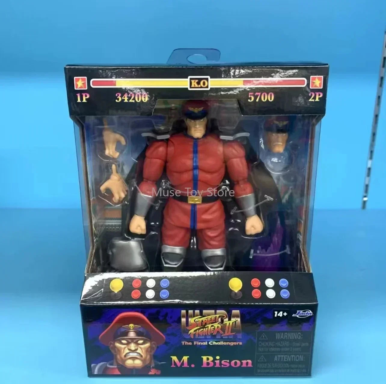 Jada Toys Street Fighter II Akuma 6 Inch Action Figure Collectible Toy Gift Official Licensed Fighting Game Character PVC