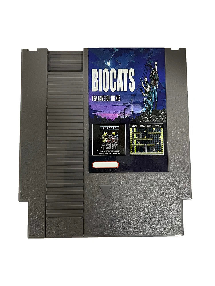 BIOCATS - Homebrew Games - A Brand NEW NES Game Cartridge 8 Bit 72Pins Video Game Cart For Original NES Console