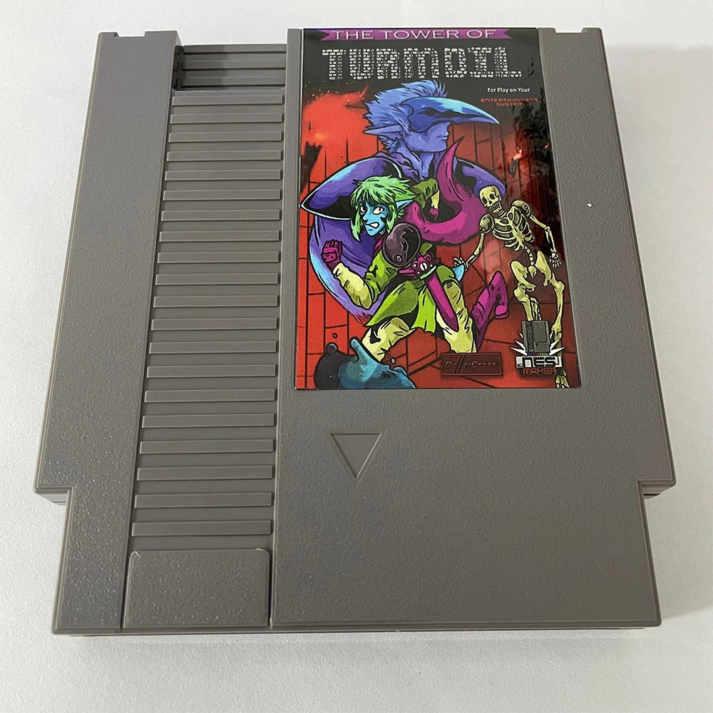 The Tower of Turmoil NESMaker Games - A Brand NEW NES Game Cartridge 8 Bit 72Pin Video Game Cart For Original NES Console