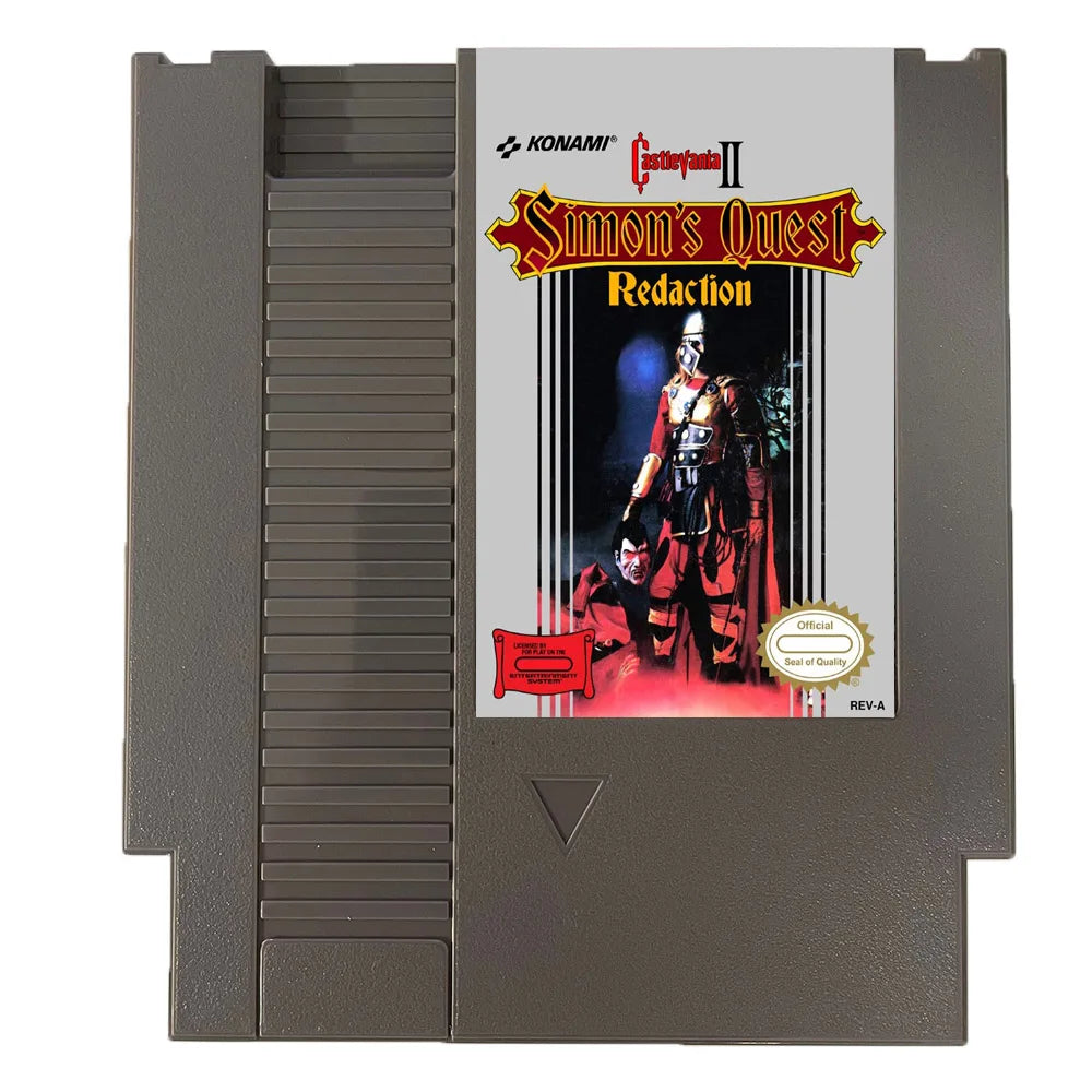 Castlevania II: Simon's Quest Redaction - 8 BIT NES Game Cartridge For NES Game Cosnole