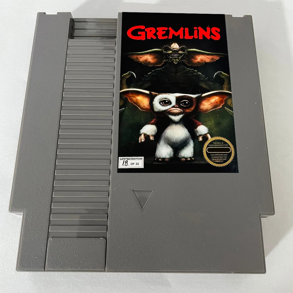 Gremlins Part 1 NES Rom Hack - 8 Bit 72 Pins Game Card PAl/NTSC VERSION Game Cartridge For NES Classic Console - ENGLISH