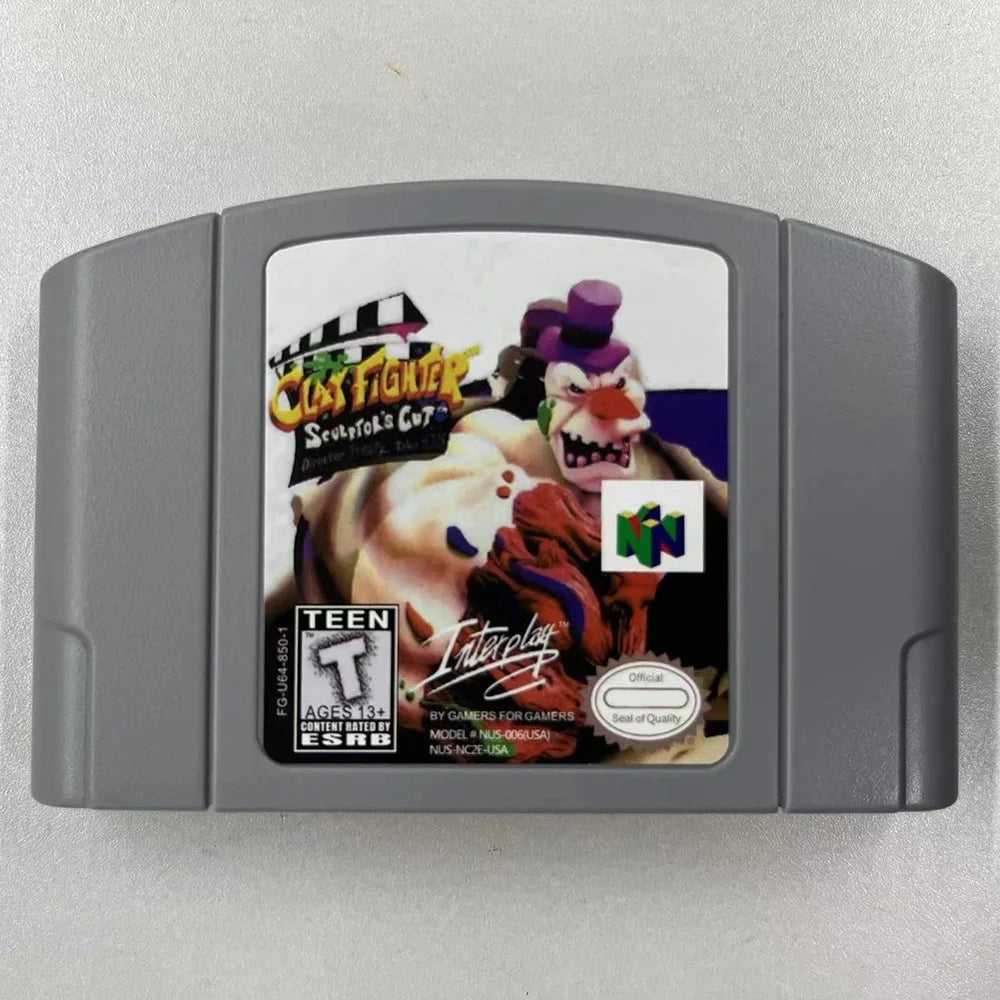 N64 American Version Game Cartridges, Worms, Harvest Moon 2, Clay Warriors, Various Game Cards, Choose Your Favorite Game
