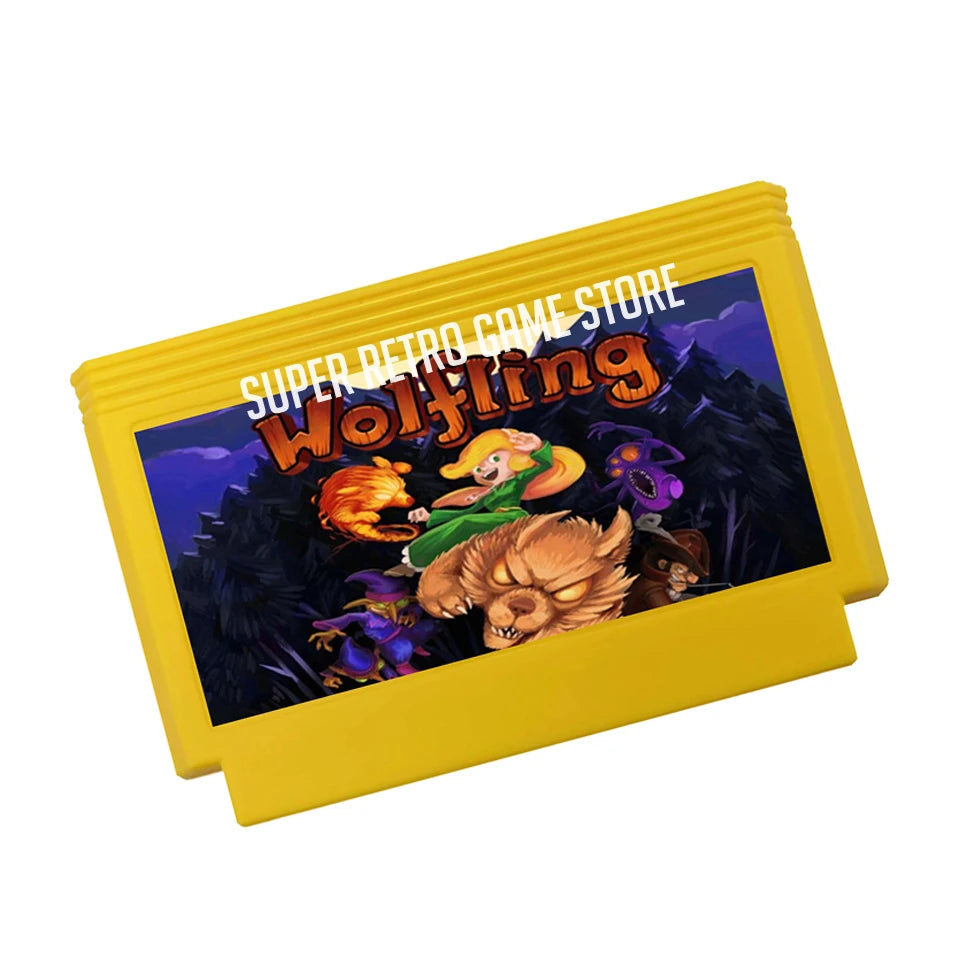 Wolfling Game Cartridge for FC Console 60Pins 8 Bit Video Game Cartridge