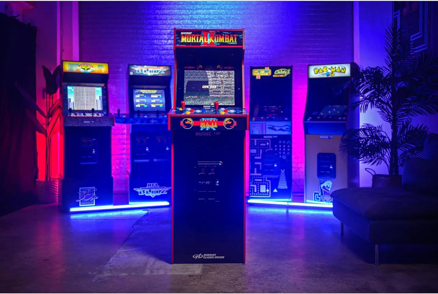 Mortal Kombat II Deluxe Arcade Machine for Home - 5 Feet Tall - 14 Classic Games