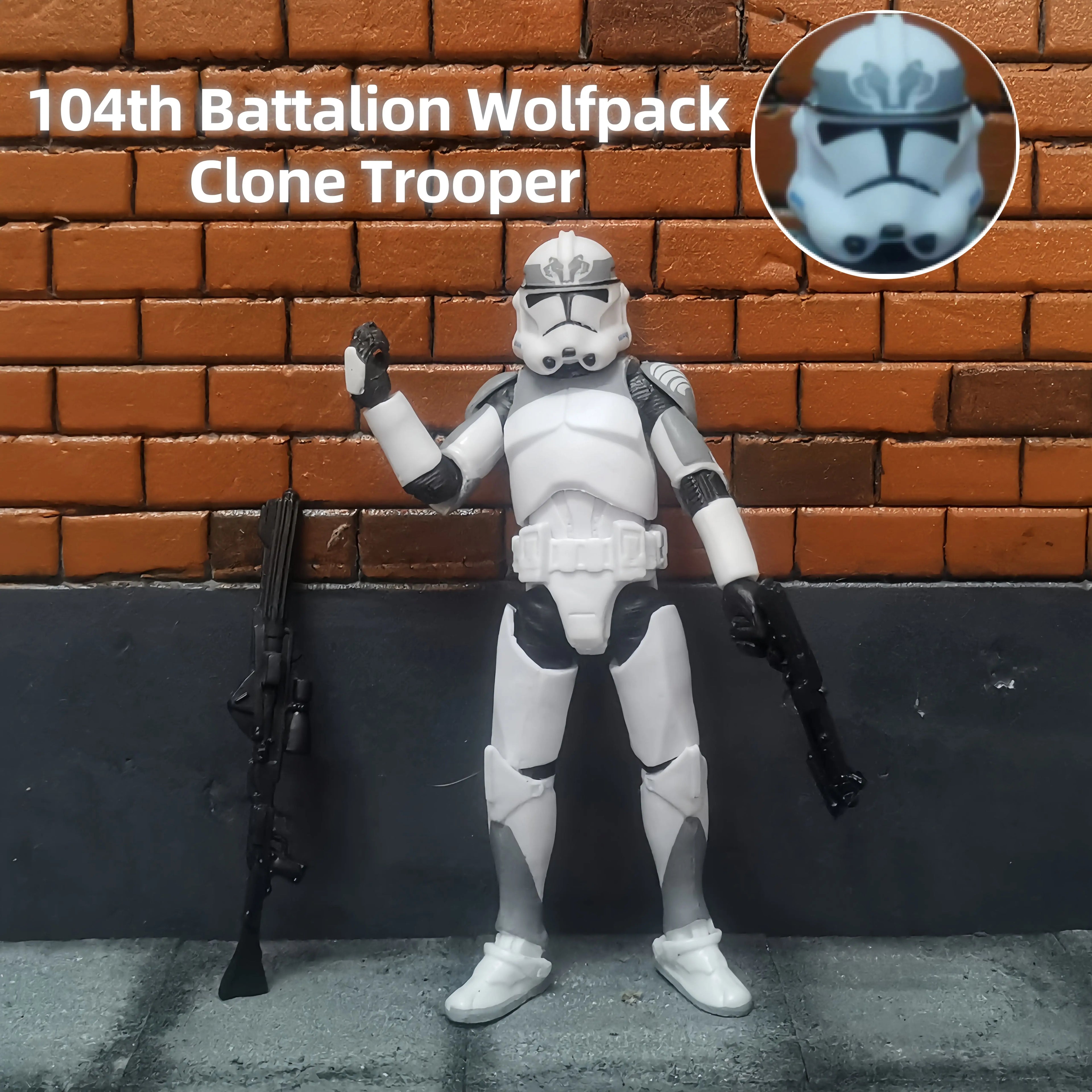 Star Wars 3.75 Inch Trooper 1/18 501st 187th Legion  Shock Action Figure REX ARF P1 P2 clone Toys Model Loose