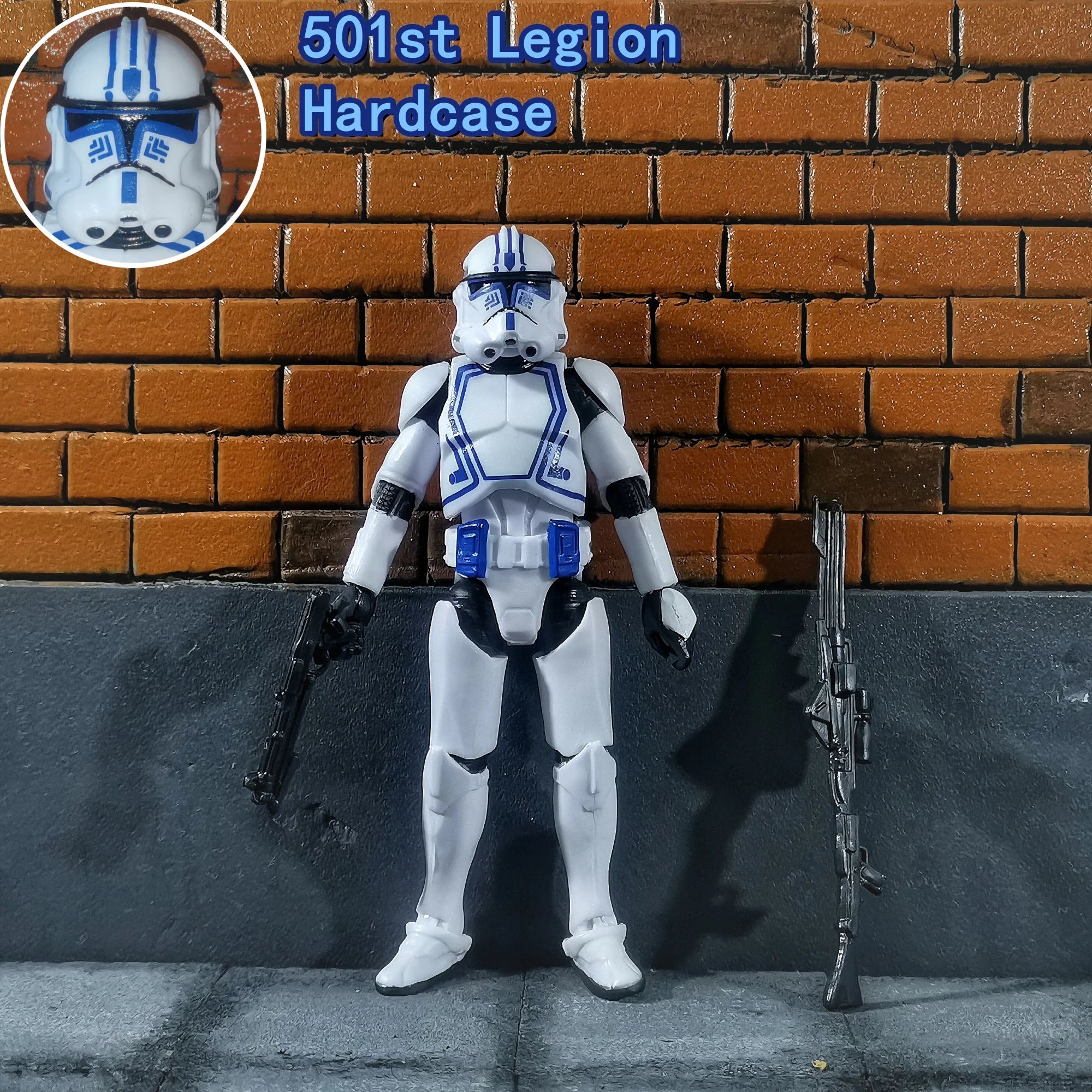 Star Wars 3.75 Inch Trooper 1/18 501st 187th Legion  Shock Action Figure REX ARF P1 P2 clone Toys Model Loose