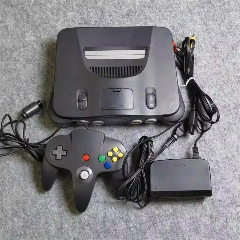 Original game console N64 host body, blue transparent, black