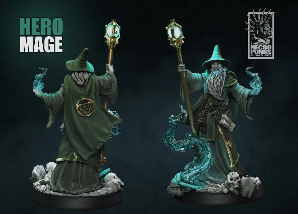 Hero Tavern Mage Dwarf Elf Paladin Barbarian Dragon and Dungeon DND Running Team Board Game Chess Model