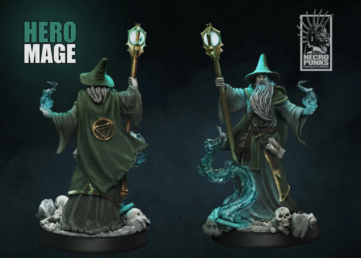 Hero Tavern Mage Dwarf Elf Paladin Barbarian Dragon and Dungeon DND Running Team Board Game Chess Model