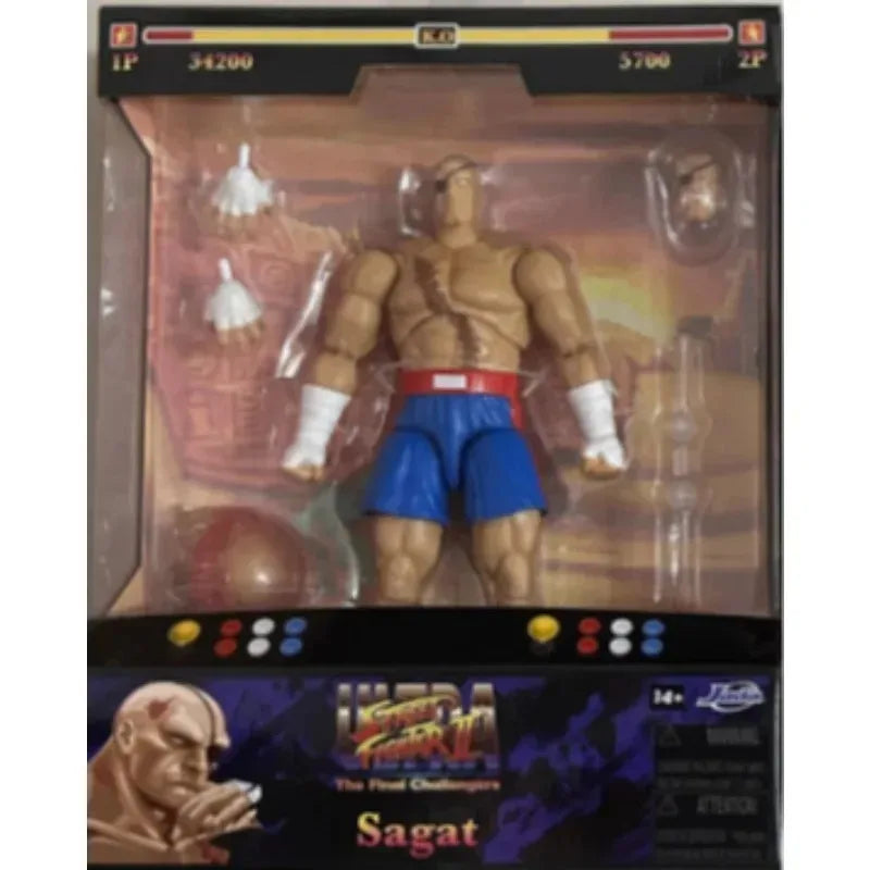 Jada Toys Ultra Street Fighter II M.Bison Dhalsim Violent Ken RYU Guile 6" Inch