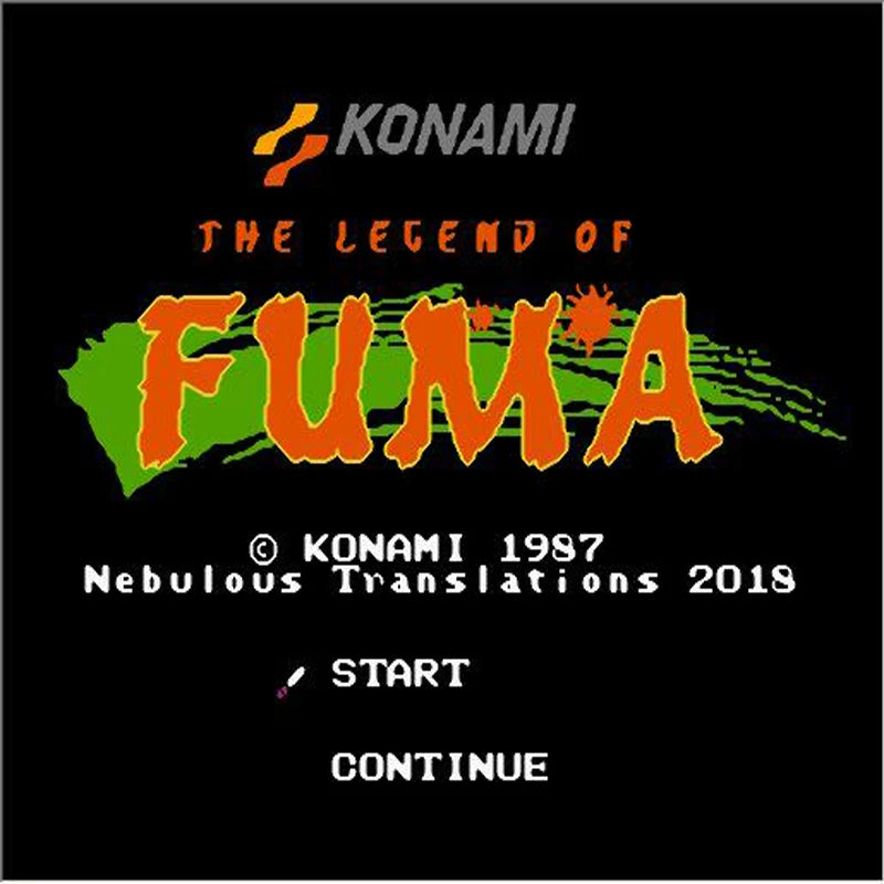 The Legend of Fuma English Game Cartridge for FC Console 60Pins 8 Bit Video Game Cartridge