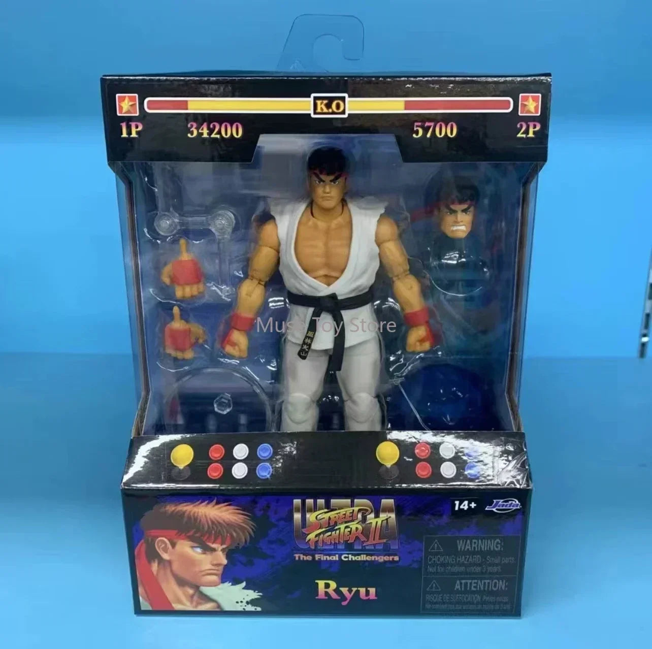Jada Toys Street Fighter II Akuma 6 Inch Action Figure Collectible Toy Gift Official Licensed Fighting Game Character PVC