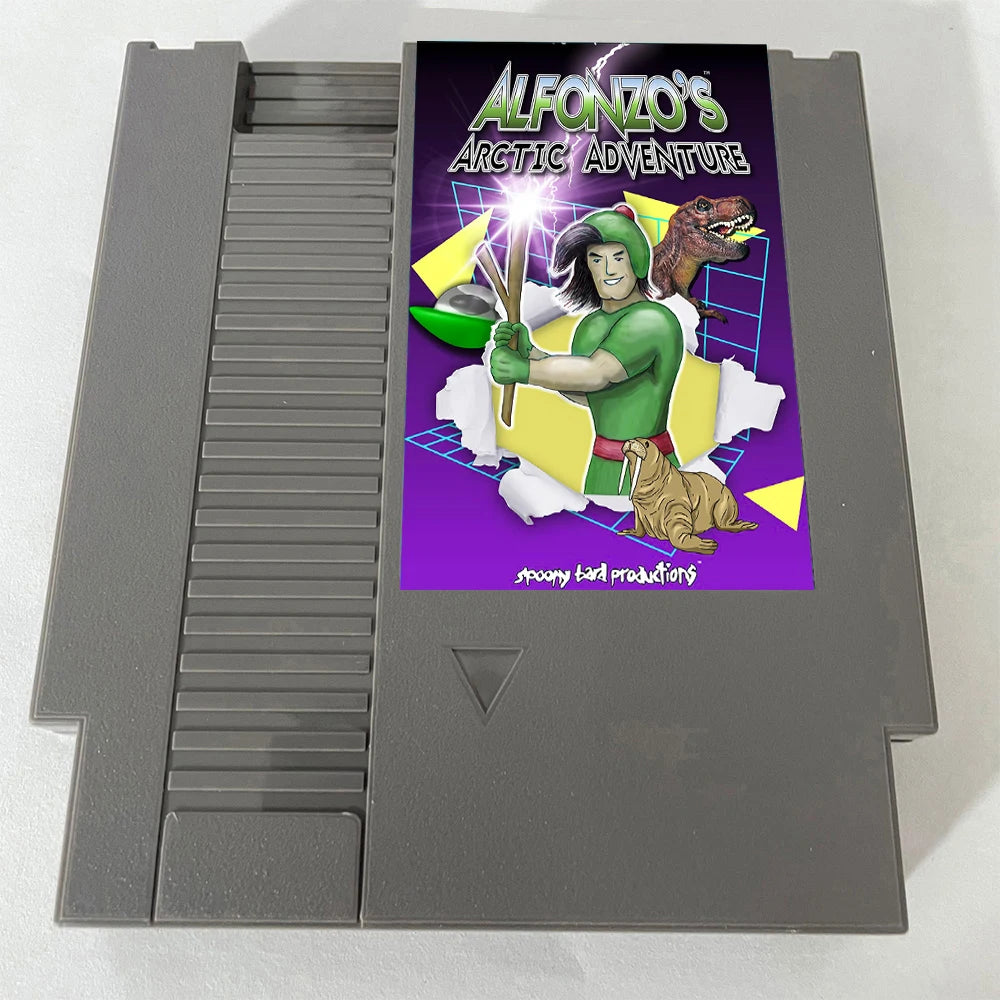 Alfonzo's Arctic Adventure - A Brand NEW 8 Bit Video Game NES Game Cartridge For Nintendo NES Game Console