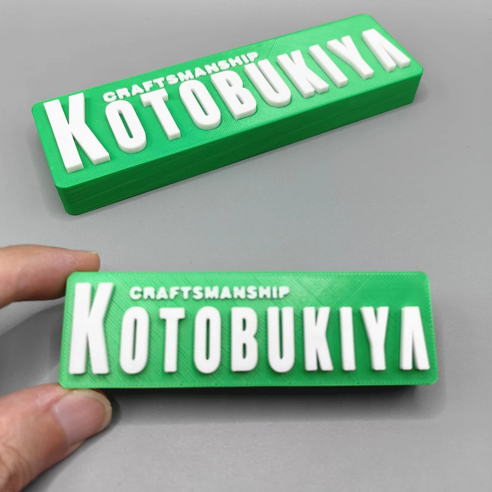Video Game Company Title 3D Printing Logo Nameplate for Model Doll PVC Figure Collection Display Cosplay Exhibition Ornament Toy