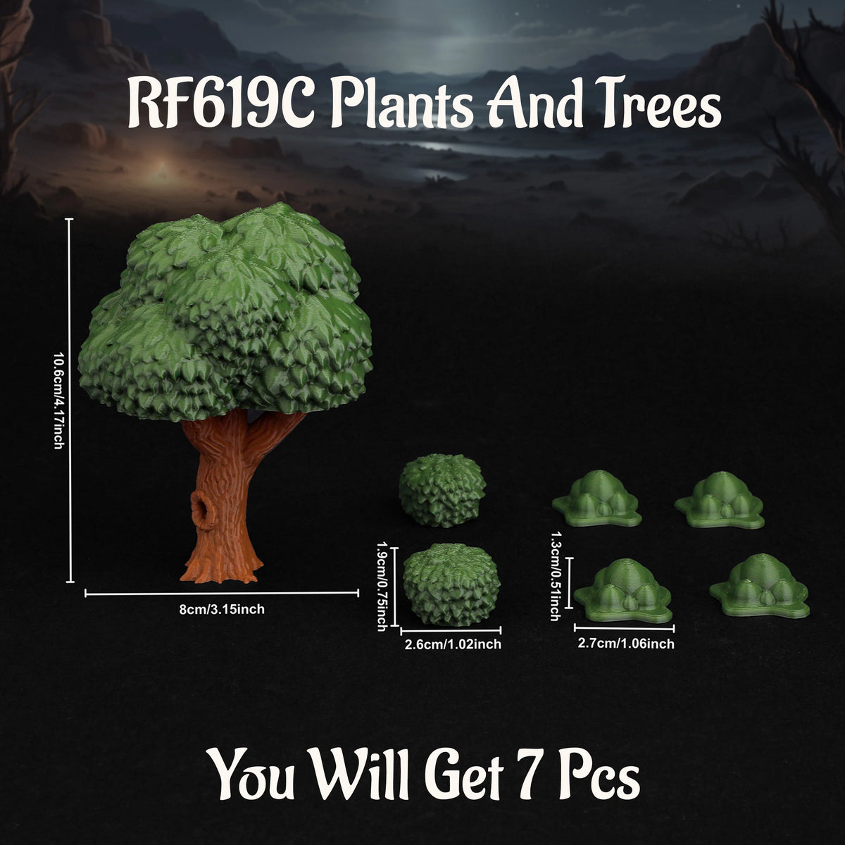 Ultimate RPG Accessories Set – Modular Terrain, Statues, Trees & Props for Tabletop RPGs, Perfect Gift for Gamers and Collectors