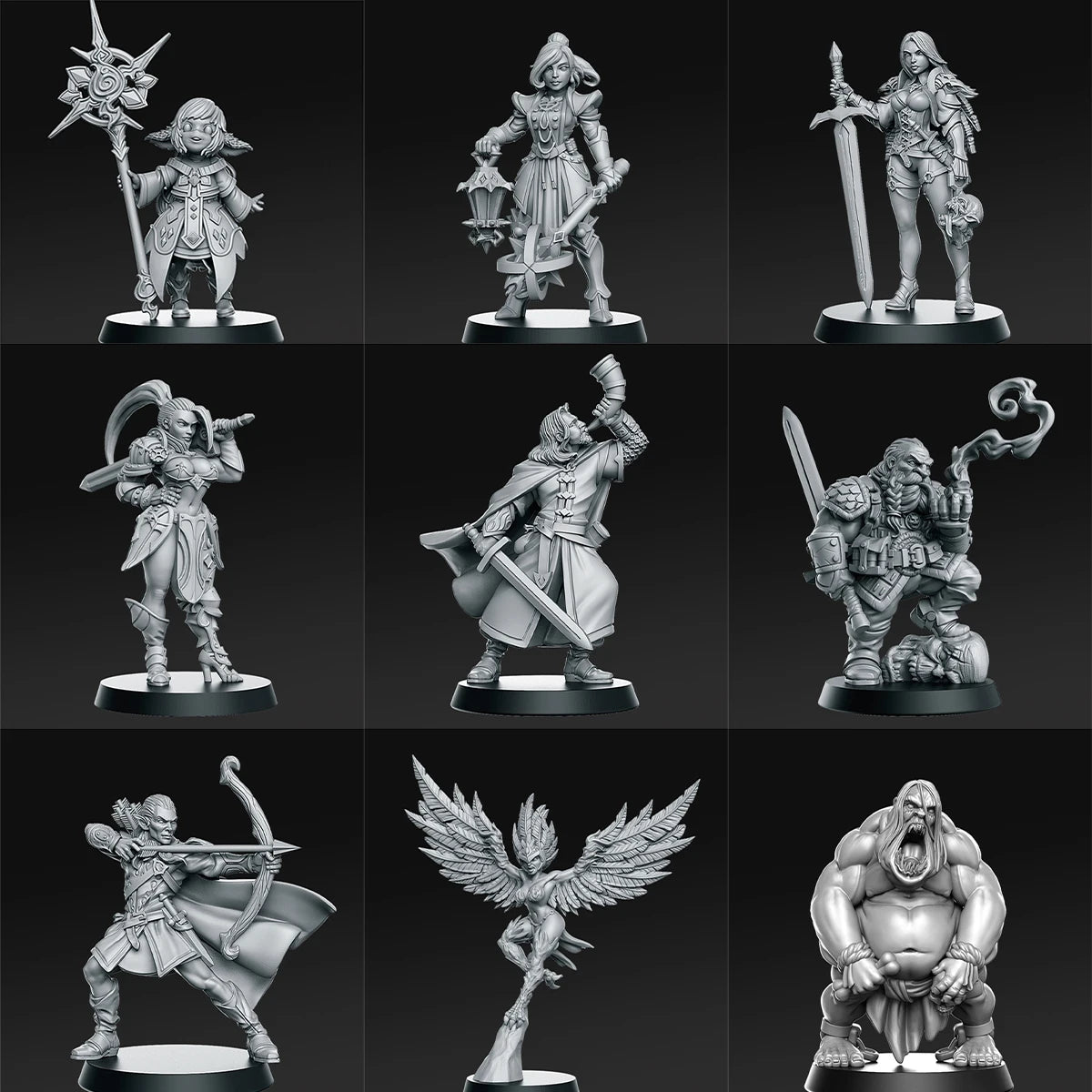 Tavern Summoner Elf Sagittarius Human Paladin