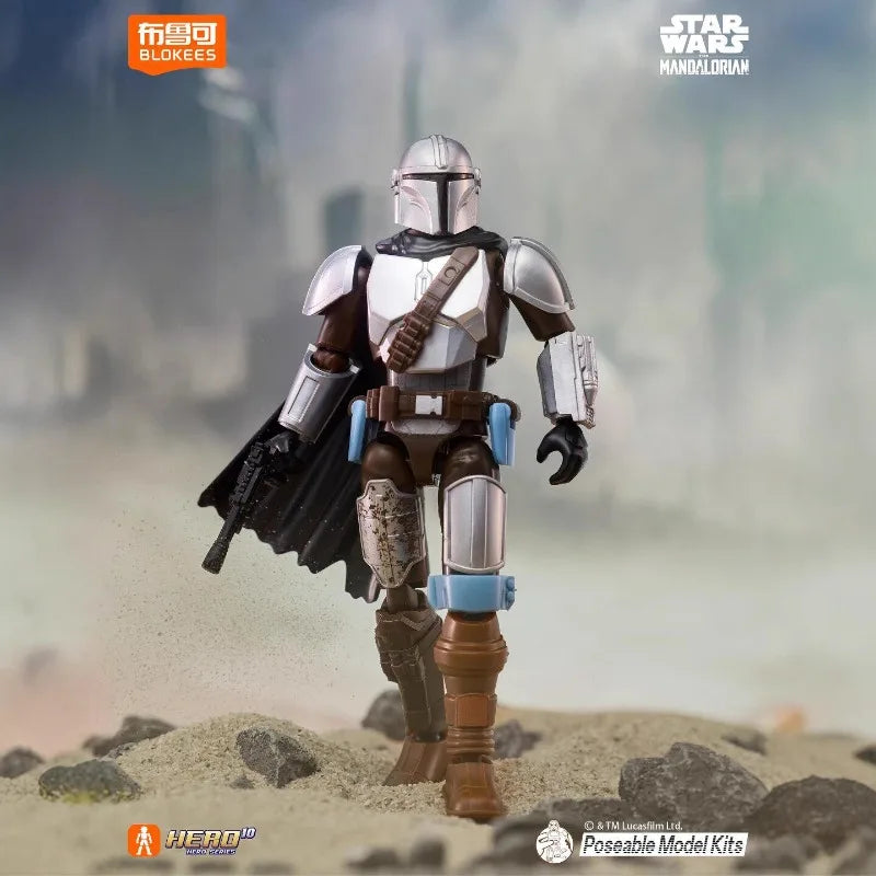 Original Blokees Star Wars Galaxy Edition Vol.1 The Mandalorian Bounty Tour Blind Box Action Figure Hero Collection Boy Gift Toy