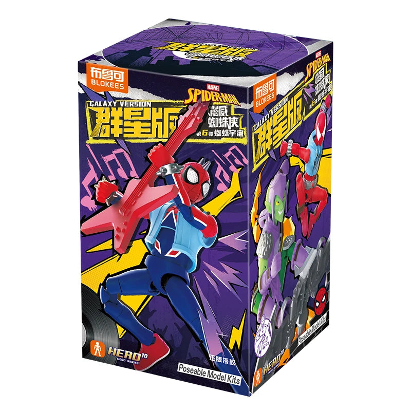 BLOKEES Spider-Man Venom Scarlet Spider Green Goblin Miles Morales Gwen Doctor Octopus Mysterio Scorpion Action Figure Toys Gift