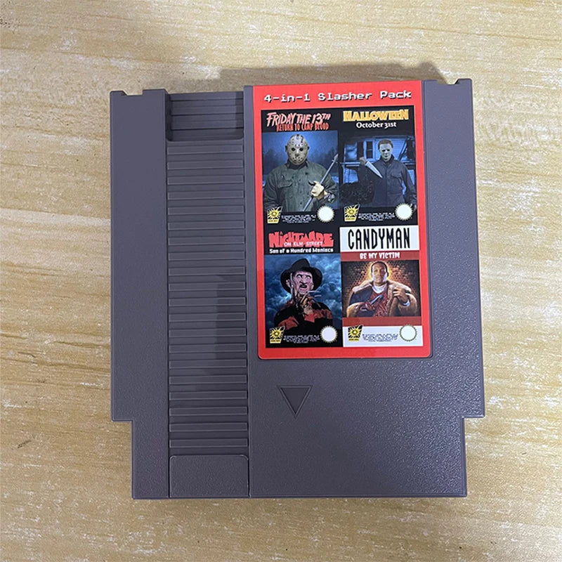 Brand NEW Video Game - 4 in 1 Slasher Pack NES Games Cartridge For 8 Bit 72 Pins Entertainment System Console