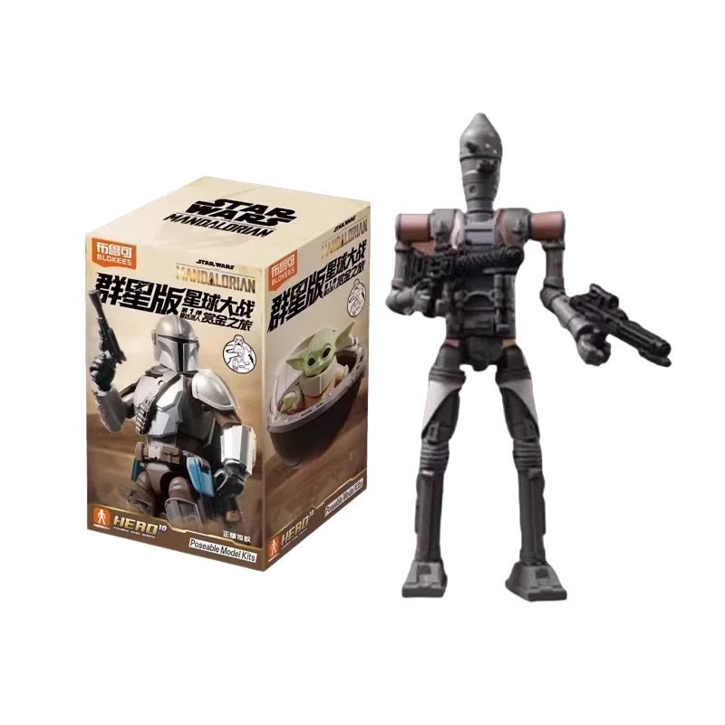 Original Blokees Star Wars Galaxy Edition Vol.1 The Mandalorian Bounty Tour Blind Box Action Figure Hero Collection Boy Gift Toy