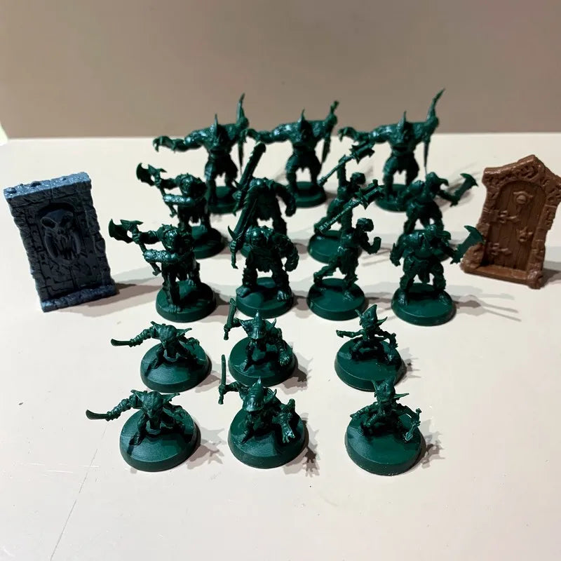 Set Heroes Orcs Enemies Furniture Miniatures Heroquest Mage of the Mirror Board Game
