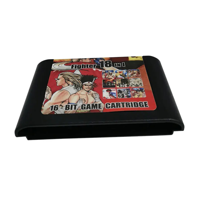 18 In1 Game Cartridge For 16 Bit Video Game Console Many Fighter Games
