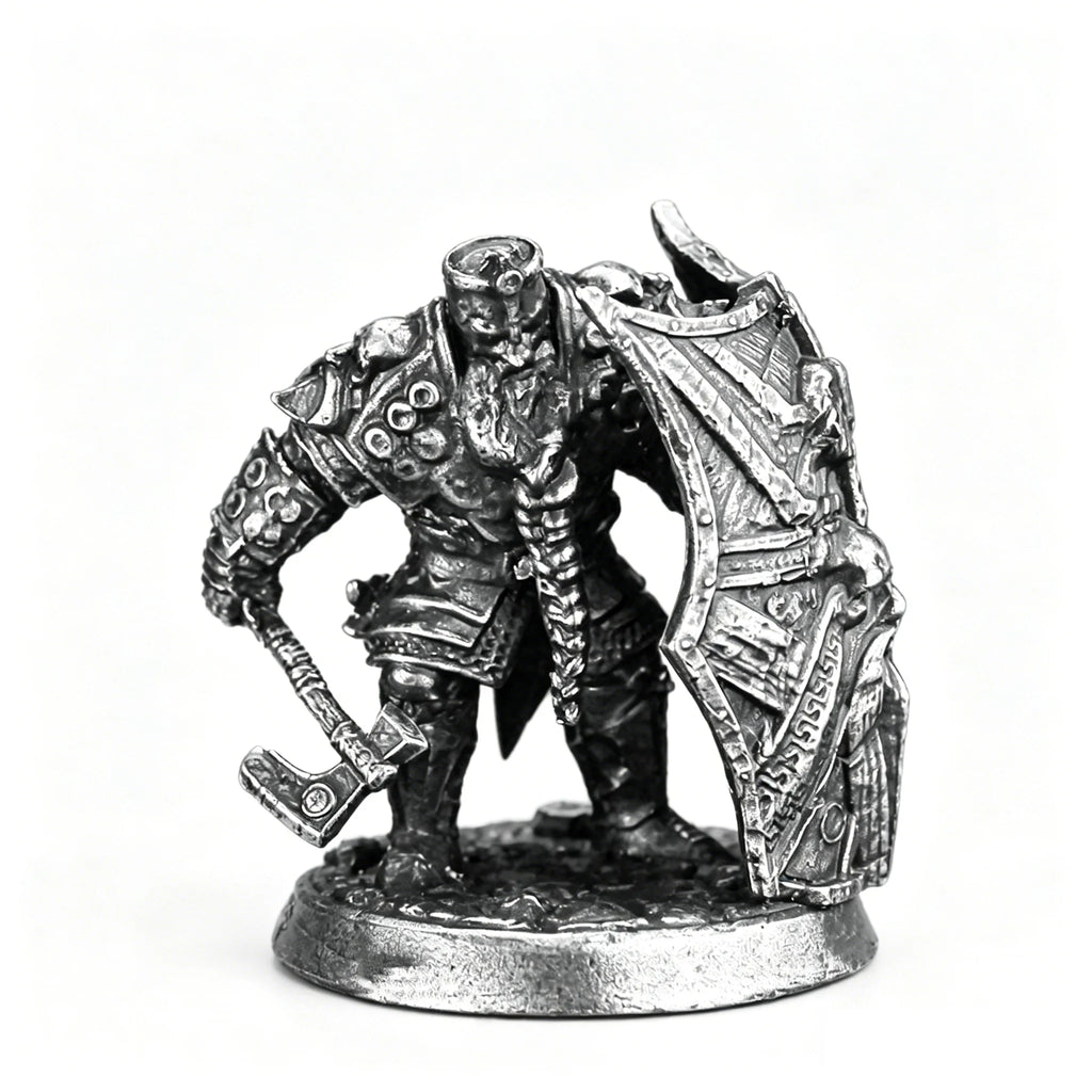 White copper  -  table game pieces, can be painted and used in RPG, and Fantasy games