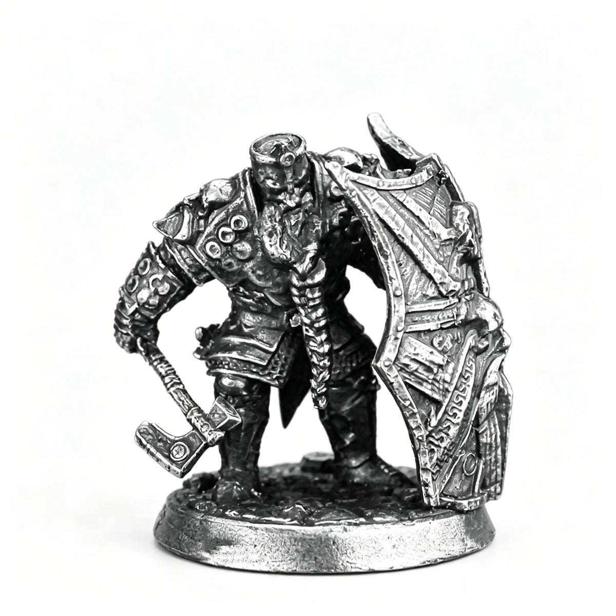 White copper  -  table game pieces, can be painted and used in RPG, and Fantasy games