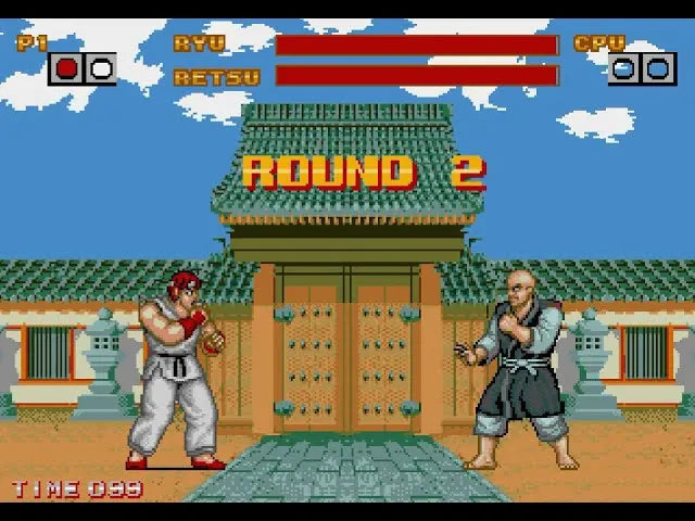 MD Street Fighters First Generation 16 Bit Gamecard For Mega Drive Genesis
