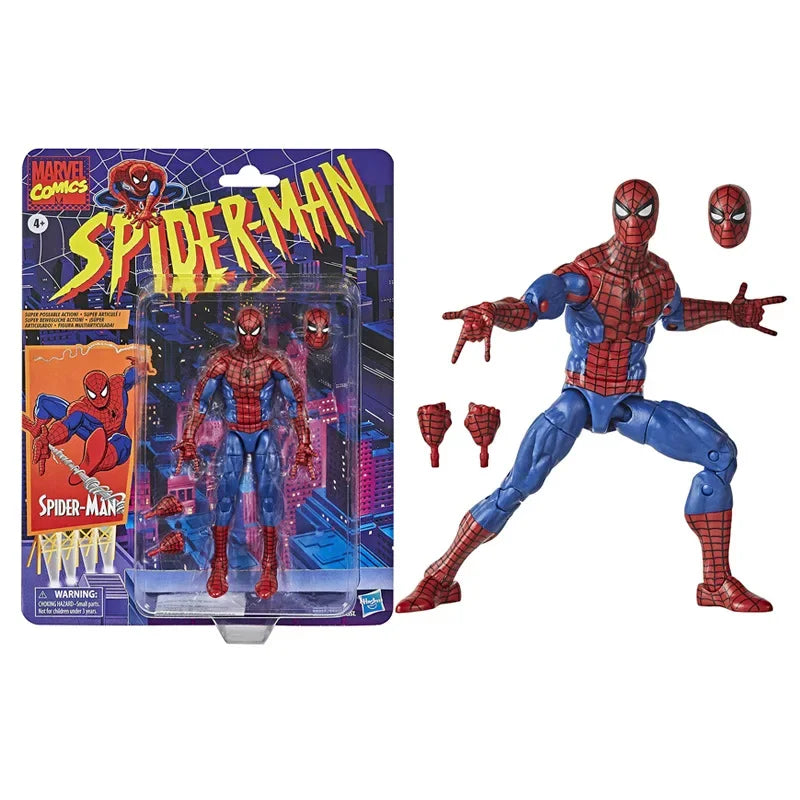 Spider Man Action figures, Retro Spiderman, Deadpool, etc.