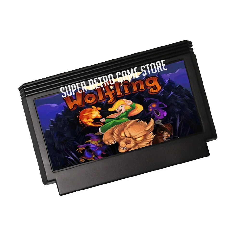 Wolfling Game Cartridge for FC Console 60Pins 8 Bit Video Game Cartridge