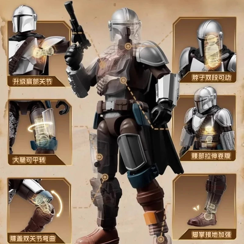 Blokees Star Wars The Mandalorian Action Figures Bounty Journey Series Blind Box Collectible Toys for Fans Collection