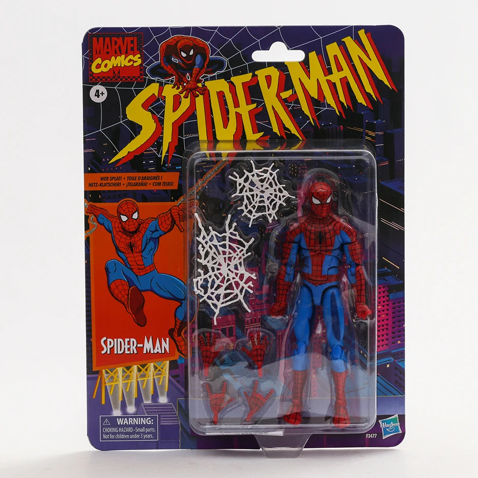 Spider-Man Retro Marvel Legends Ben Reilly / Symbiote Spiderman 6-Inch Action Figure