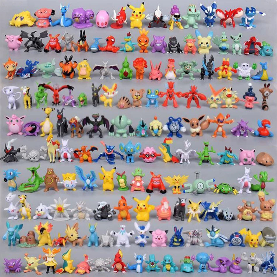 24-144 Pcs Pokemon Action Figure 2-3CM Not Repeating Mini Figures Model Toy Pikachu Anime Kids Collect Dolls Birthday Toy Gifts