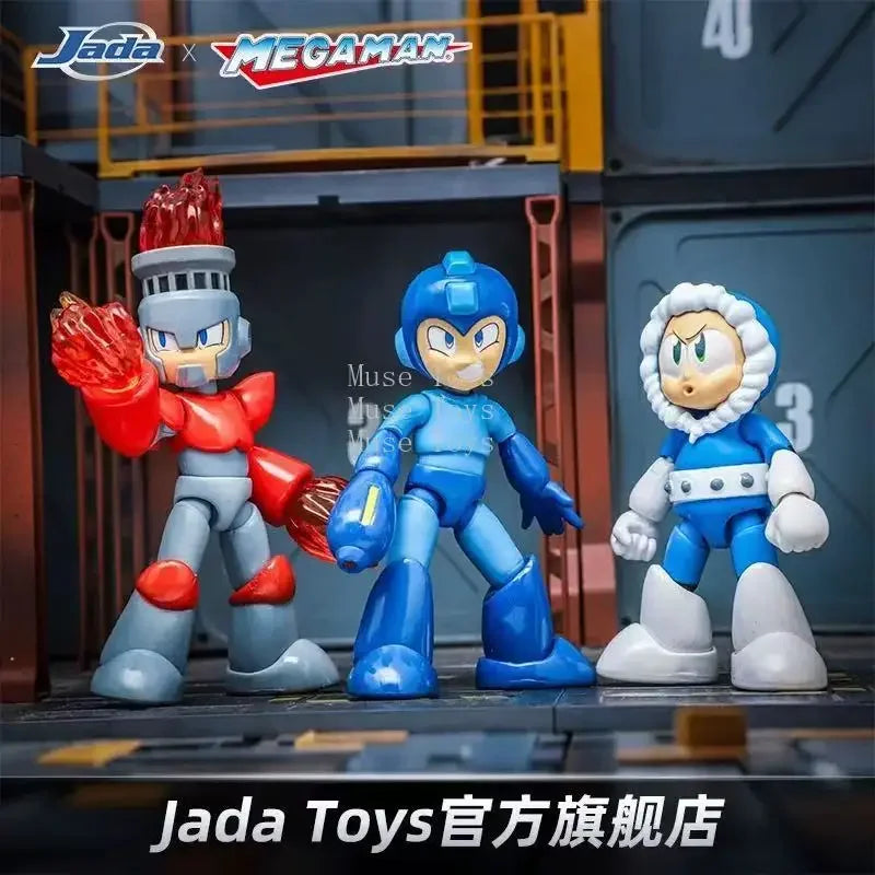 New in Stock Jada Toys Mega Man Ice Fire Cut Elec Hyper Tree Bubble Action Figure Collectible Toy Gift