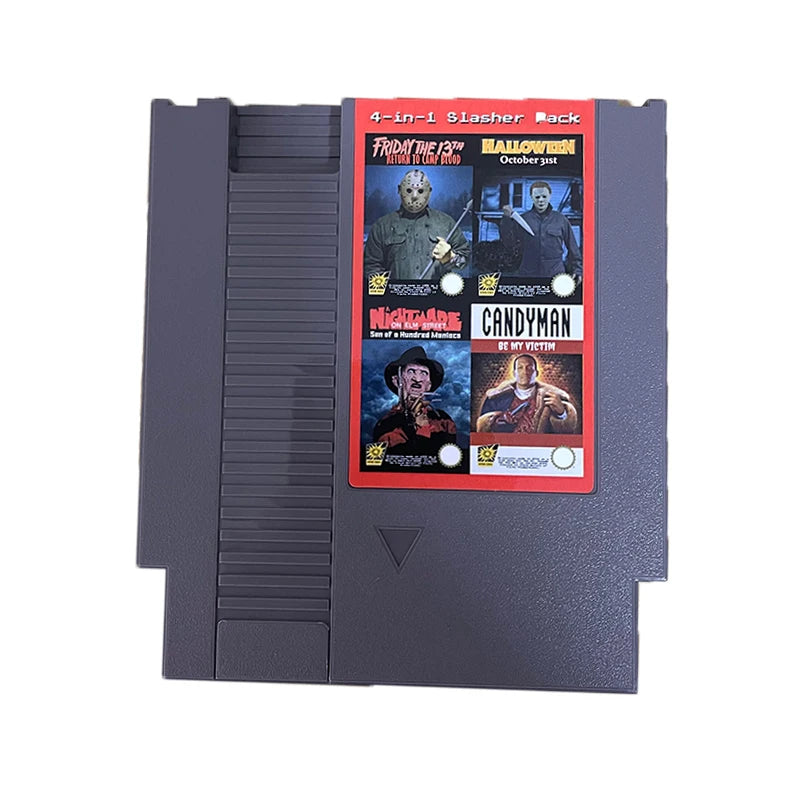 Brand NEW Video Game - 4 in 1 Slasher Pack NES Games Cartridge For 8 Bit 72 Pins Entertainment System Console