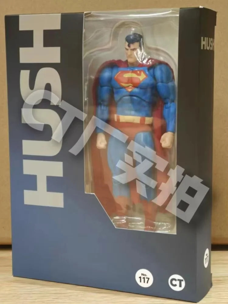 Ct Factory Superman Articulated Action Figure 16cm Mafex 117 Comic Hush Dc Justice League Collectible Model For Fans Collection