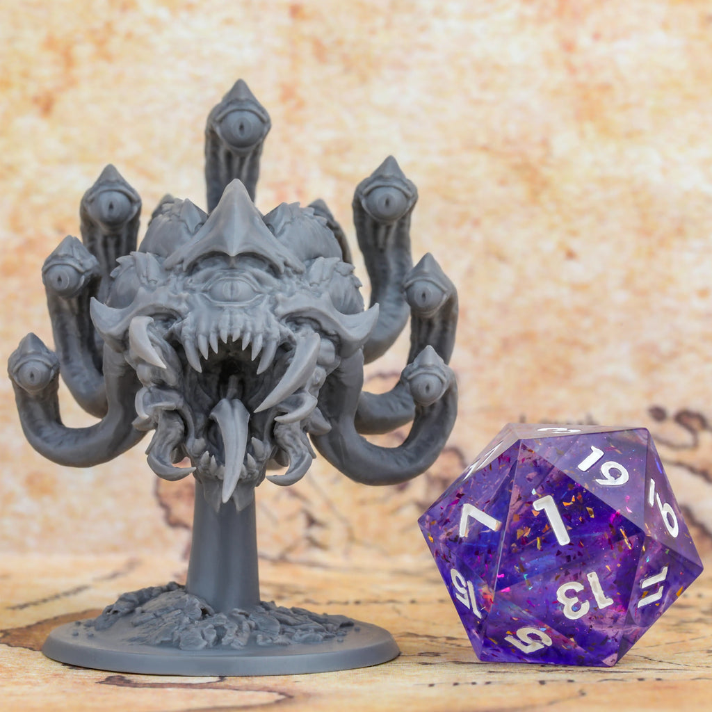Beholder Monster Miniature, Fantasy TTRPG Creature Model, Collectible Accessory for Tabletop TRPG Games, Display Decor