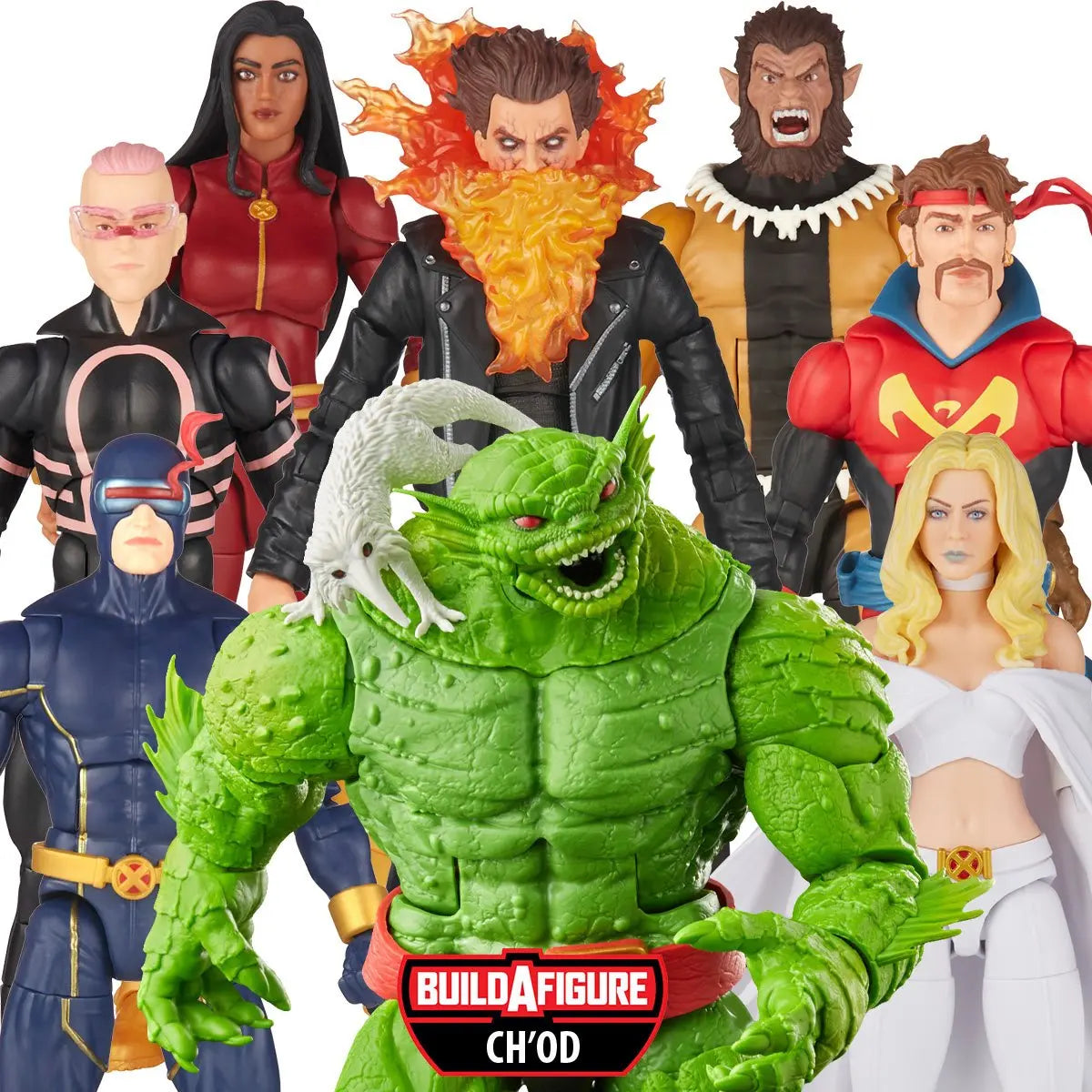 Marvel Legends Kid Omega Corsair Chamber Emma Frost Cyclops Monet St. Croix Fang Ch'od BAF Wave 6" Action Figure