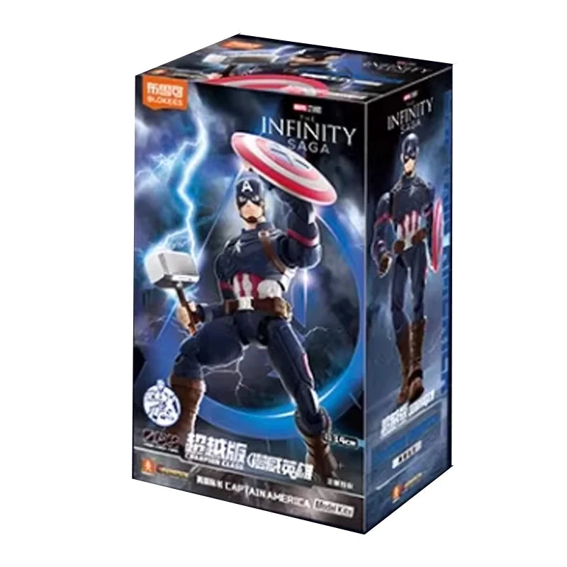 Original Blokees Marvel Champion Class Model Kits Spider-Man Iron Man Action Figures Peripheral Collection Toys Boy Gifts