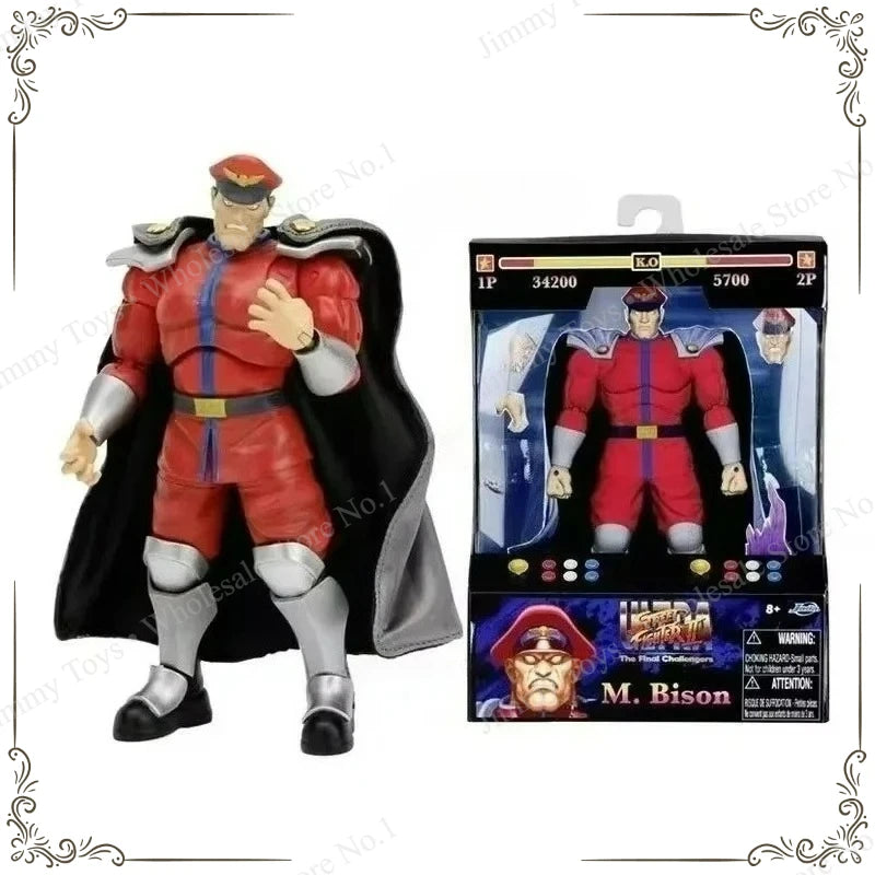 Jada Toys Ultra Street Fighter II M.Bison Dhalsim Violent Ken RYU Guile 6" Inch